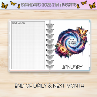 STANDARD 2 in 1     DECEMBER 2025 DATED Planner Inserts