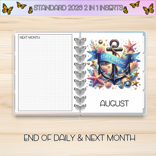 Classic 2 in 1  JULY 2026 DATED Planner Inserts