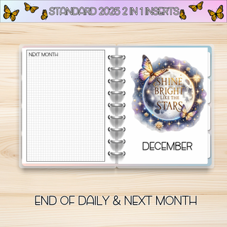 STANDARD 2 in 1     NOVEMBER 2025 DATED Planner Inserts