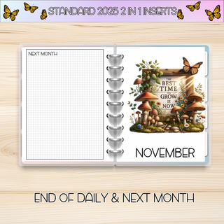 STANDARD 2 in 1     OCTOBER 2025 DATED Planner Inserts