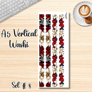 Set # 8      A5 Vertical Washi