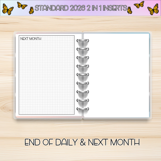 Classic 2 in 1 DECEMBER 2026 DATED Planner Inserts