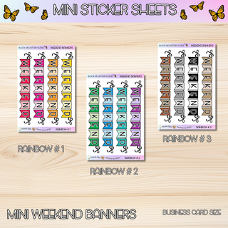 Weekend Banners  Mini Sticker Sheets